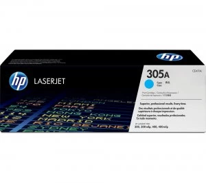 Image of HP 305A Cyan Laser Toner Ink Cartridge