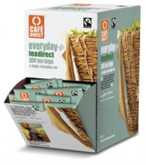 Image of Cafe Direct Everyday Tag Enveloped Tea Bag - 300 Tabletop Dispenser Pa