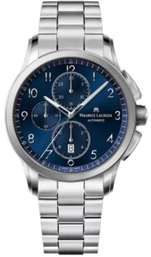 Image of Maurice Lacroix Watch Pontos Chronograph Blue Sun