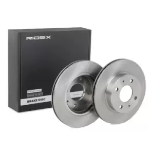 Image of RIDEX Brake disc 82B0849 Brake rotor,Brake discs NISSAN,100 NX (B13),SUNNY II Coupe (B12),Sunny III Schragheck (N14),SUNNY II Hatchback (N13)