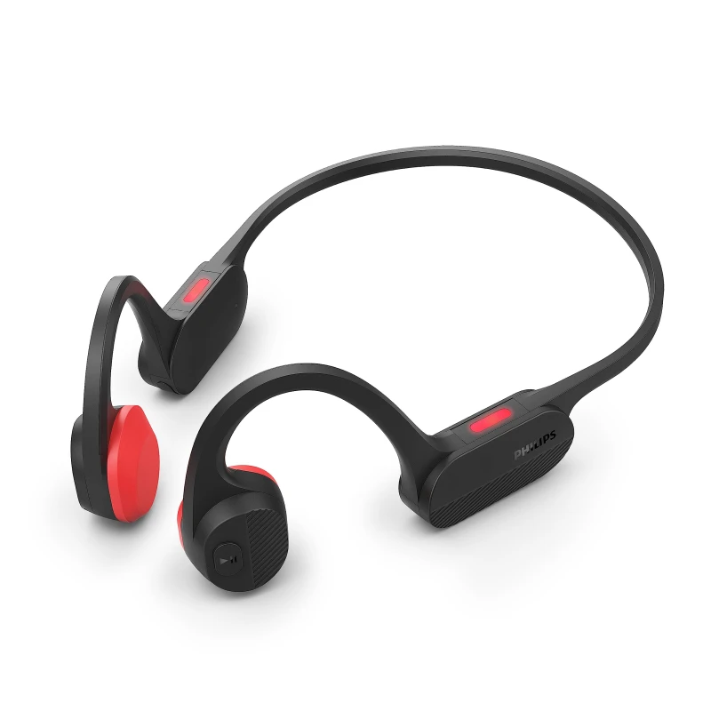 Image of Philips TAA5608BK Headset Wireless Head-band Bluetooth Black. Red