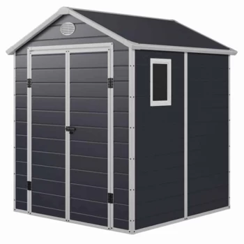 Image of Charles Bentley Plastic Shed 6.3f x 6.2ft Plastic & Steel