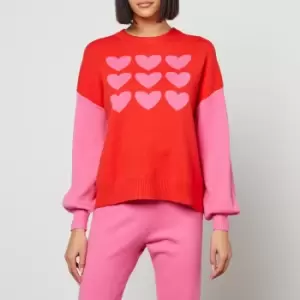 Image of Never Fully Dressed Womens Hearts Delight Jumper - Multi - M