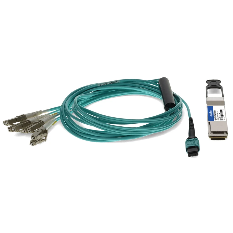 Image of AddOn Networks QSFP-40G-SR4-4LC-2M-AO InfiniBand/fibre optic cable MPO