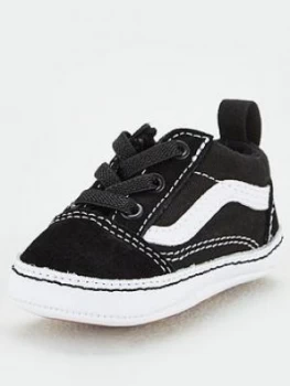 Image of Vans Old Skool Crib, Black/White, Size 4