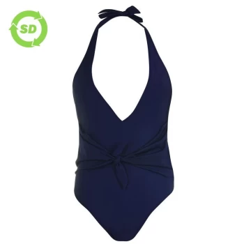 Image of SoulCal Tie Front Swimsuit - Navy