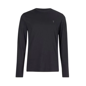 Image of AllSaints Brace Long Sleeve T Shirt - Blue