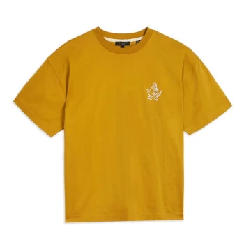 Image of Ted Baker Adnam Logo Short Sleeve T Shirt - Tan