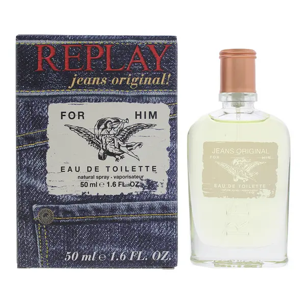 Image of Replay Jeans Original Eau de Toilette For Him 50ml