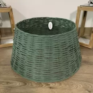 Image of Samuel Alexander - 58cm x 26cm Medium Willow Christmas Tree Skirt - Green