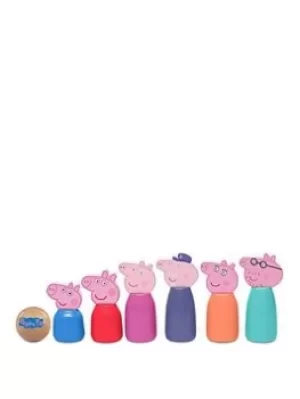 Image of Peppa Pig Wooden Character Skittles, One Colour