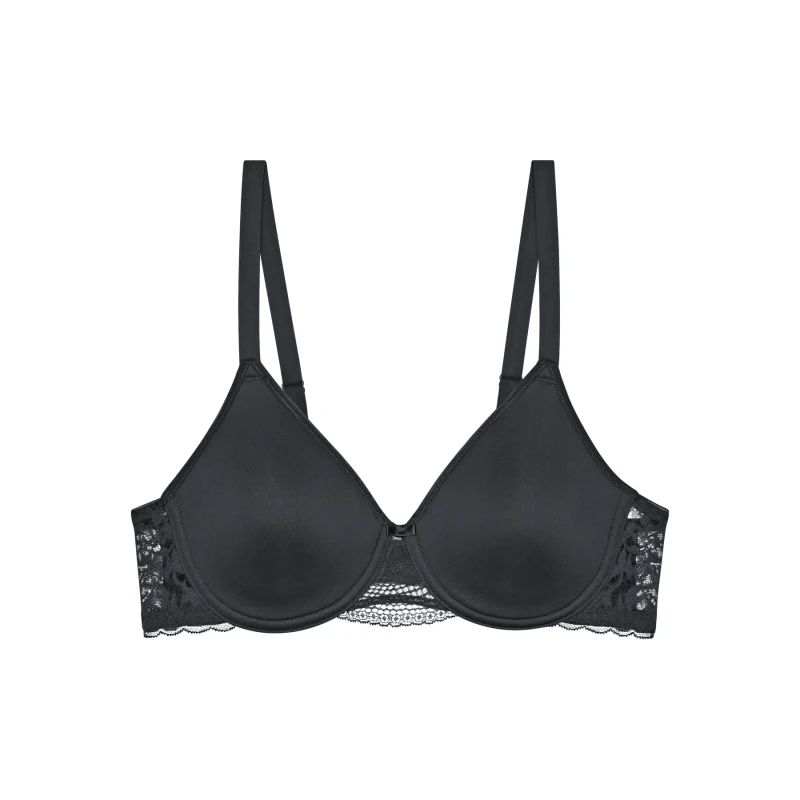Image of Triumph Modern Lace + Cotton Bra Black Women 38B;34C;38C;34D;36D;38D