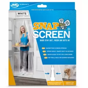 Image of JML Snap Screen White: Magnetised Mesh Bug-Free Door Curtain