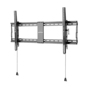Image of Manhattan TV & Monitor Mount Wall (Low Profile) Tilt 1 screen Screen Sizes: 43-100" Black VESA 200x200 to 800x400mm Max 70kg Foldable for Extra-Small