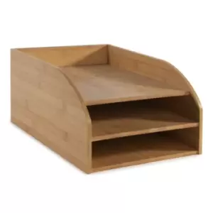 Image of Bamboo Letter Tray 3-Tier M&amp;W