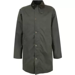 Image of Barbour Mens Macklow Wax Jacket Fern Medium