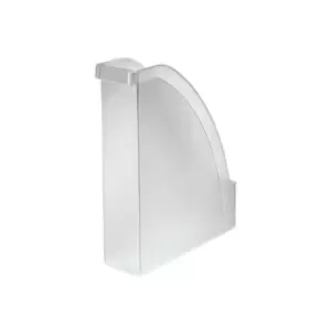 Image of Magazine File Extra Capacity with Adjustable Spine Label Holder A4 Clear - Outer Carton of 6