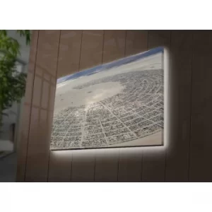 Image of 4570DACTBURN-007 Multicolor Decorative LED Lighted Canvas Painting