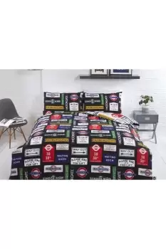 Image of TFL London Signs Duvet Cover Set