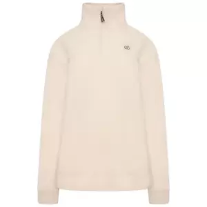 Image of Dare 2b Context quarter Zip Fleece - Barley White