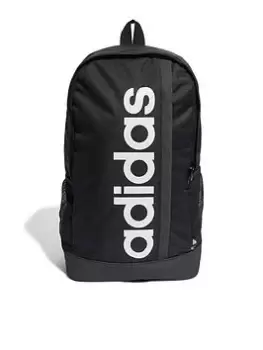 Image of adidas Performance Essentials Linear Backpack, Black/White, Women