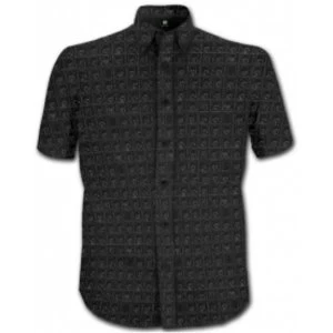 Image of The Beatles Hard Days Night Blk Short Slve Shirt: Medium