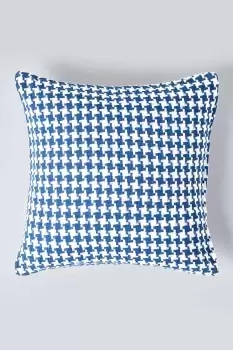 Image of Houndstooth 100% Cotton Cushion Cover