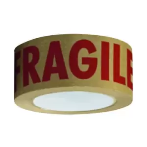 Image of 50mmx50m Self Adhesive Paper Tape Printed Fragile SAP5050FR