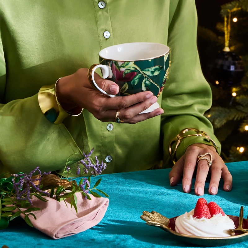 Image of Biba Biba Printed Footed Mug - Multi Multi One Size