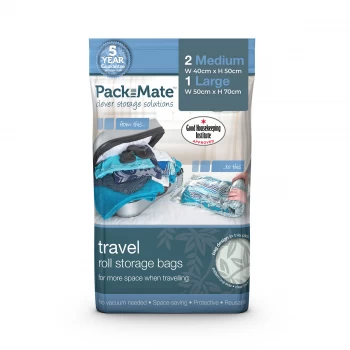 Image of Packmate Travel Roll Storage Bags - Pack of 3