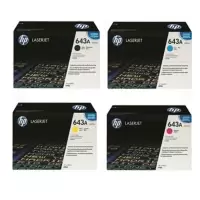 Image of HP 643A Black And Tri Colour Laser Toner Ink Cartridge