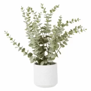 Image of Interiors by PH Faux Eucalyptus in Ceramic Pot