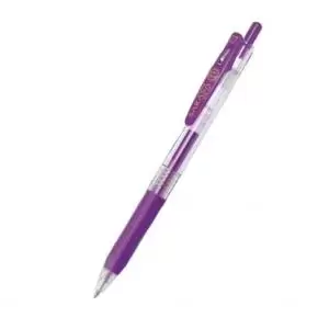 Image of Zebra Sarasa Clip Eco Gel Pen Medium Point Violet Pack 12 35148