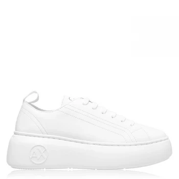 Image of Armani Exchange Promna Super Trainers White Size 7 Women