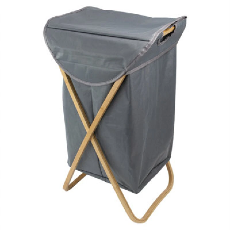 Image of JVL JVL Bambanio Foldable Laundry Hamper - 100L Laundry 100L Grey 72516502000