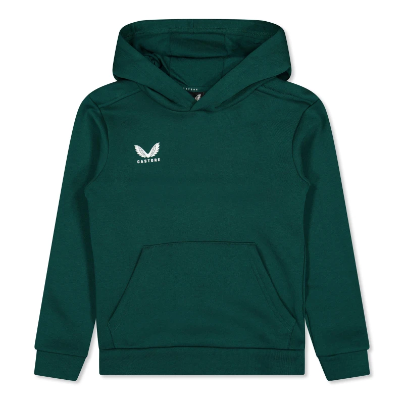 Image of Castore Castore Cotton Hoody Botanical Grn unisex 7-8 (S)