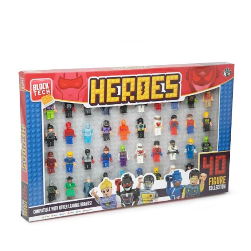 Image of Block Tech Classic Pack of 40 Figures Building Block Set