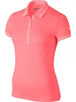 Image of Nike Golf Icon Heather Golf Polo Pink