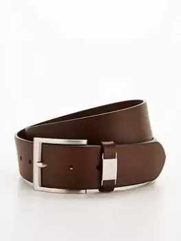 Image of BOSS Connio Leather Belt, Brown, Size 100 Cms, Men