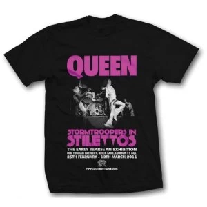 Image of Queen - Stormtrooper in Stilettos Unisex Medium T-Shirt - Black