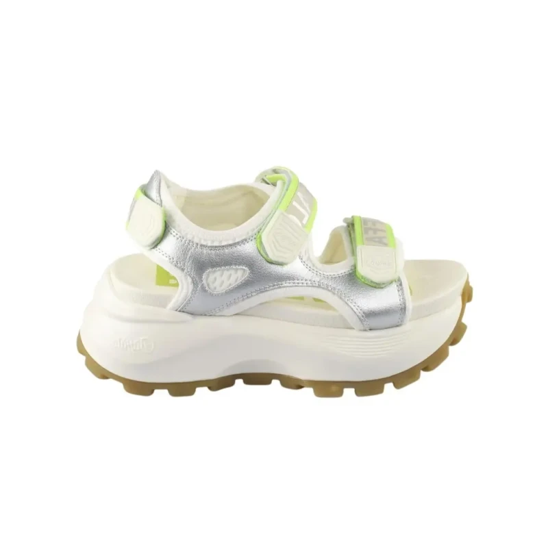 Image of Buffalo Womens sandals Buffalo Manhatten Snd - Vegan Nappa/Mesh Blanc Female 39