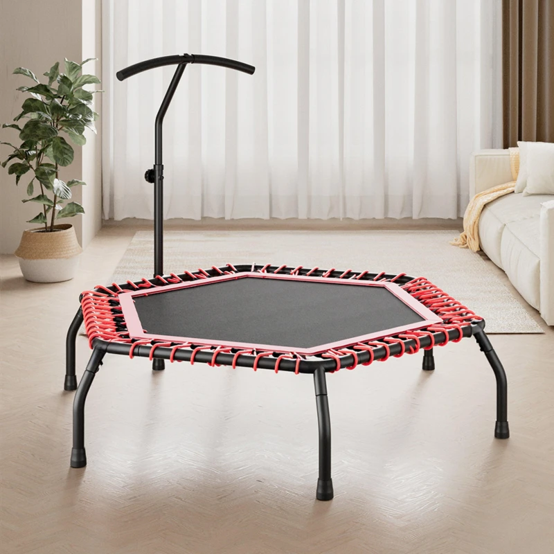 Image of LIFE IDEAS SPORT 48" Bungee Cords Hexagonal Trampoline Black/Red unisex One size