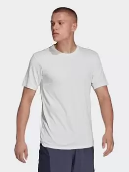 Image of adidas Designed 4 Training Heat.rdy Hiit Tee, Blue Size M Men