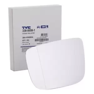 Image of TYC Wing Mirror Glass 338-0058-1 Side Mirror Glass,Mirror Glass VOLVO,XC60 (156)