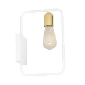 Image of Savo White Wall Lamp 1x E27