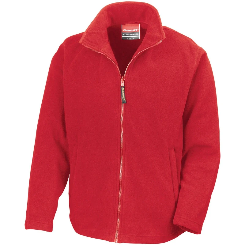 Image of Result Result Men Horizon High Grade Microfleece Jacket in Red Size: X-Small Red XS Male 5063527005014