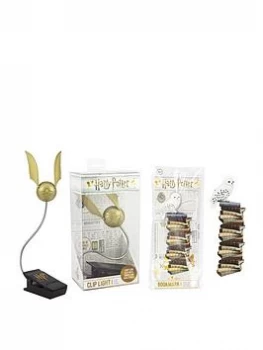 Image of Harry Potter Hedwig Bookmark & Golden Snitch Clip