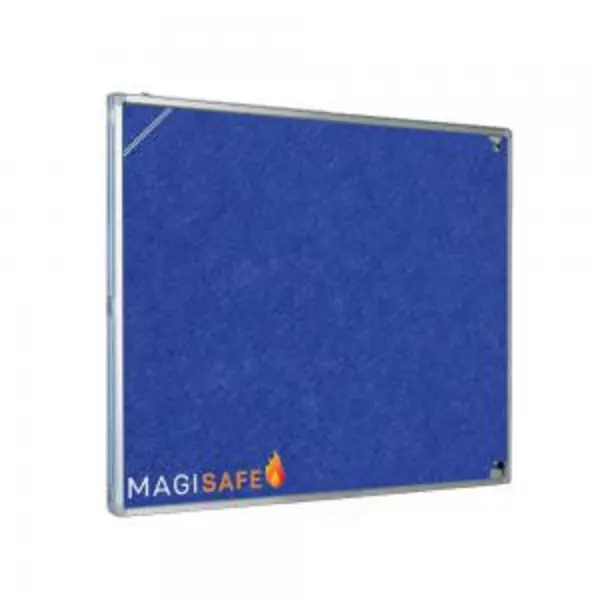 Image of Magiboards Magiboards Fire Retardant Blue Felt Lockable Noticeboard Display Case Portrait 1200x1200 - GX1A05FRBLU GX1A05FRBLU
