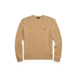 Image of Polo Ralph Lauren Cable Cash Jumper - Beige
