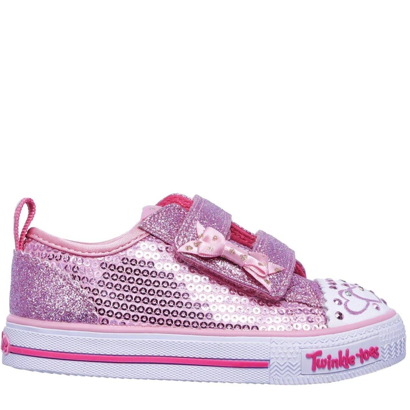 Image of Skechers Twinkle Toes Itsy Bitsy Shoes Infant Girls Pink female C6 (23)